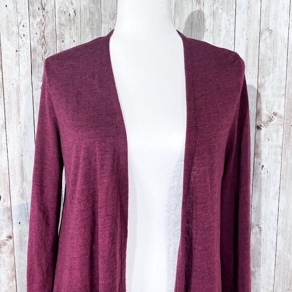 Old Navy Open Front Cardigan | Red | Maroon | Lightweight | Medium | Women's - Picture 5 of 8